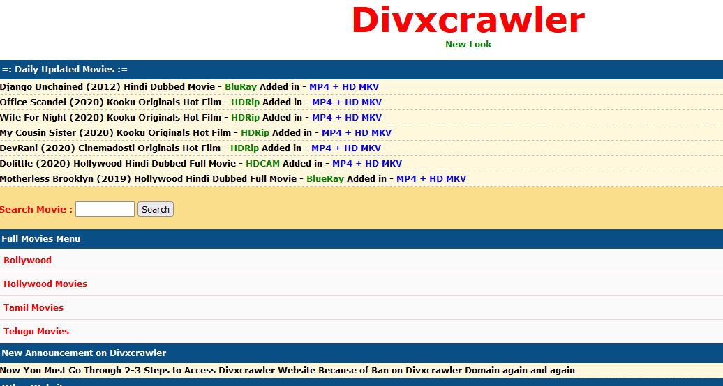 DivxCrawler Features And Alternative Sites