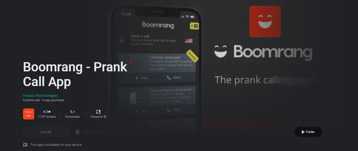 Boomrang - Prank Calls