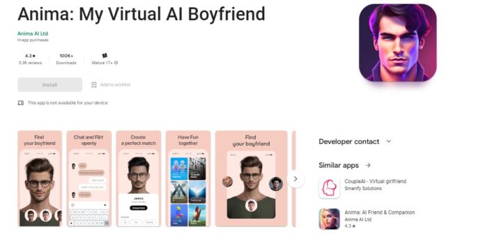 Anima My Virtual AI Boyfriend
