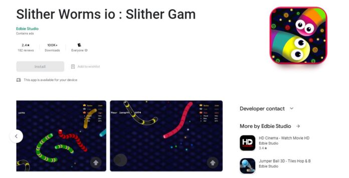 Slither Worms io Slither Game