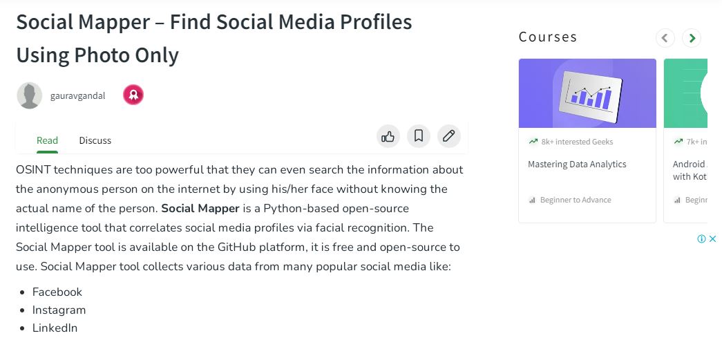 Similar to Social Mapper and Its Features